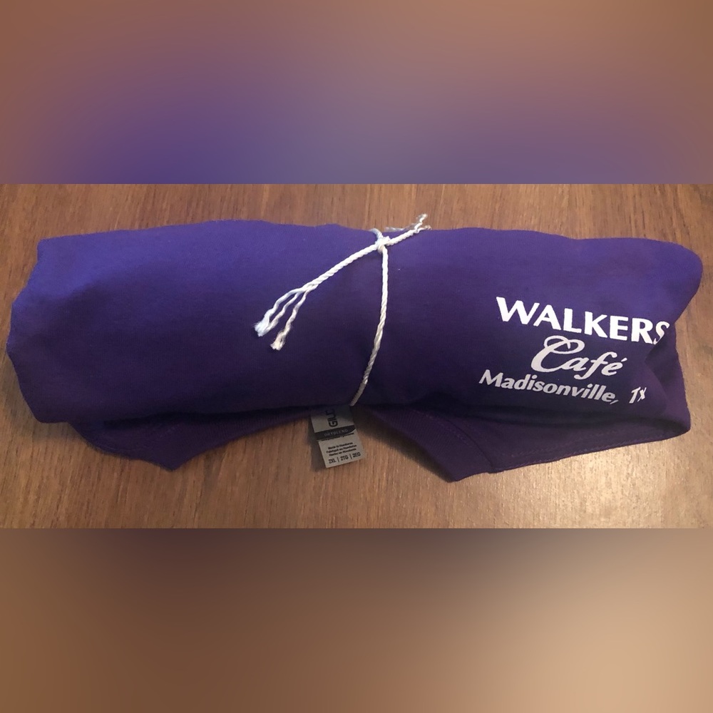 Walker’s Cafe Madisonville TX NEW T-Shirt Purple XXL - Picture 6 of 6